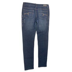 Justice Premium Denim Girls Size 16 Reg Embellished Pocket and side Simply Low J